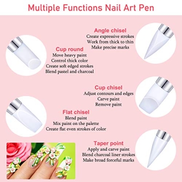 Maitys 10 Dual Tipped Nail Art Tools for DIY Projects