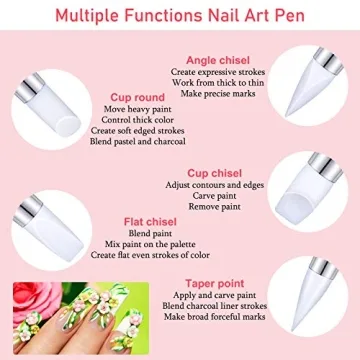 Maitys 10 Dual Tipped Nail Art Tools for DIY Projects