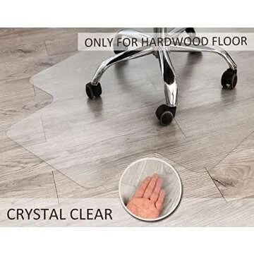HOMEK Office Chair Mat for Hardwood Floors 48x30