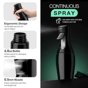 Hommtina Detangling Brush Set for Smooth Hair