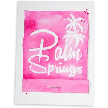 FURBISH Travel Wall Art Print - Palm Springs Matchbook - Aesthetic Wall Decor, Modern Wall Art, Prep...