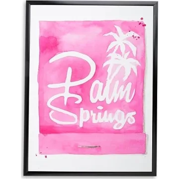 FURBISH Palm Springs Matchbook Travel Wall Art Print