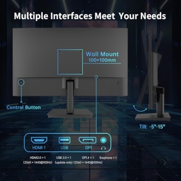 KTC 24 Inch QHD Monitor with 100Hz Refresh Rate