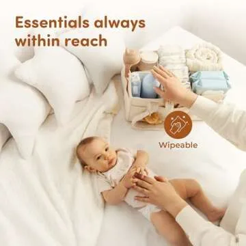 Sweety Fox Portable Plush Sherpa Diaper Caddy