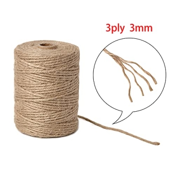 Natural Jute Twine 3mm for Crafting and Gardening