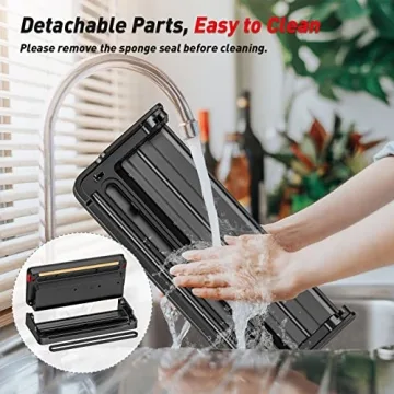 Bonsenkitchen Vacuum Sealer with Built-in Cutter and Starter Kit