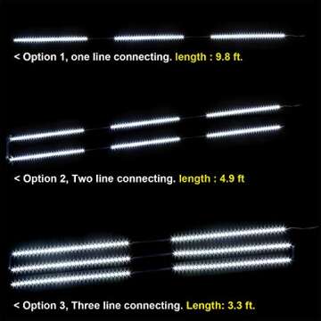 WOBANE Under Counter Light, Dimmable LED Under Cabinet Lighting, 6 PCS LED Strip Light Bars with Remote Control for Kitchen,Shelf,Pantry,Showcase,Desk,Cupboard 6000K White, Timing, 16W 1500LM,9.8 ft