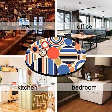 50 PCS Sublimation Blank Cup Coasters Bulk, 4x4 Inch Round Blank Cup Mat Rubber for Sublimation Transfer Heat Press Printing DIY Crafts