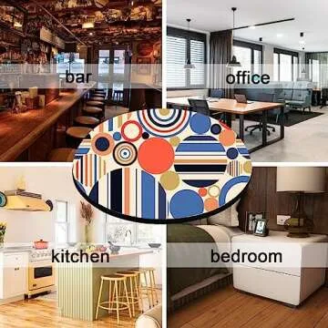 50 PCS Sublimation Blank Cup Coasters Bulk, 4x4 Inch Round Blank Cup Mat Rubber for Sublimation Transfer Heat Press Printing DIY Crafts