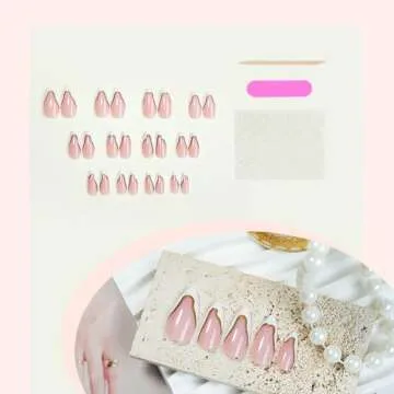 French Tip Press on Nails - Charming 24 Pcs for Ladies