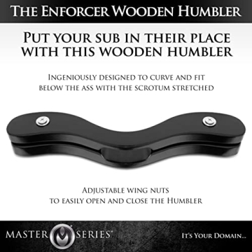 Master Series The Enforcer Black Wooden BDSM Humbler (ad737)