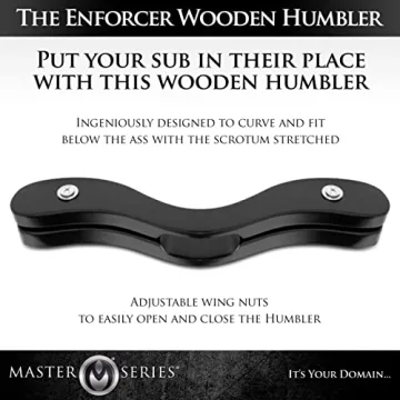 Master Series The Enforcer Black Wooden BDSM Humbler (ad737)