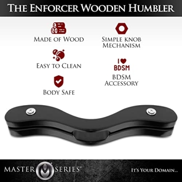 Master Series The Enforcer Black Wooden BDSM Humbler (ad737)
