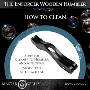 Master Series The Enforcer Black Wooden BDSM Humbler (ad737)
