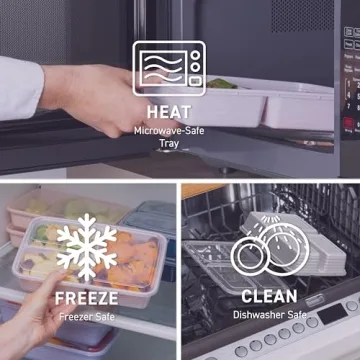 Bentgo 3-Compartment BPA-Free Containers - 20-Piece Set