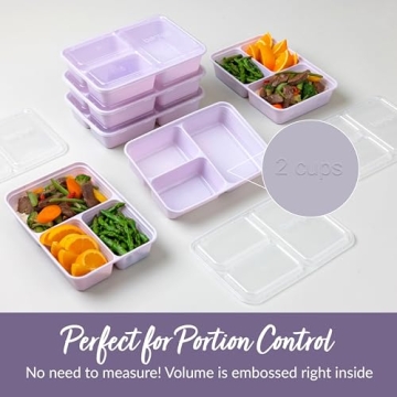 Bentgo 3-Compartment BPA-Free Containers - 20-Piece Set