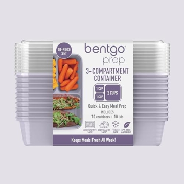 Bentgo 3-Compartment BPA-Free Containers - 20-Piece Set