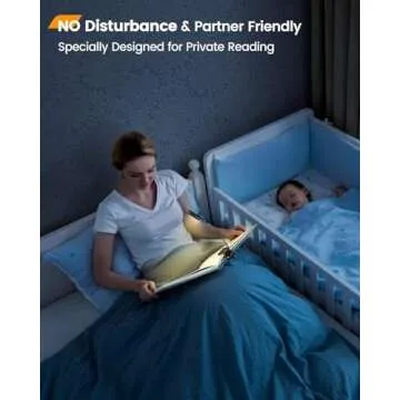 Glocusent Willow Book Light for Reading in Bed, 10LED Bright Reading Light, 3 Colors & 3 Brightness, Rechargeable Book Light Lasts for 80hr, Lightweight Clip on Book Light, Perfect for Book Lovers