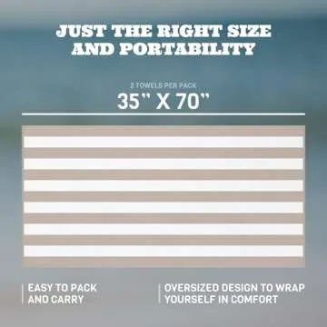 White Classic Beach Towels Oversized Stripe Cotton Bath Towel Large, Pool Towel