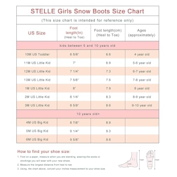 Stelle Girls Faux Fur Winter Snow Boots with DIY Charm