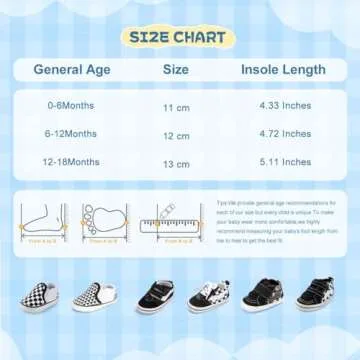 Sonsage Baby Boys Girls Canvas Sneaker Non-Slip Breathable Prewalker Crib Shoes Toddler First Walker Shoes for 0-18 Months