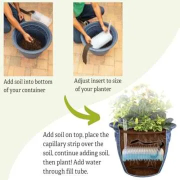 Cortina Self-Watering Planter - 20" Diameter Durable Design