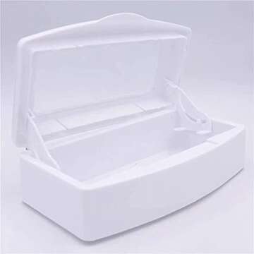 Nail Clean Tool Box Plastic Beauty Art Implement Tray for Manicure Tweezers