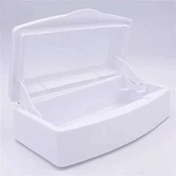 Nail Clean Tool Box Plastic Beauty Art Implement Tray for Manicure Tweezers