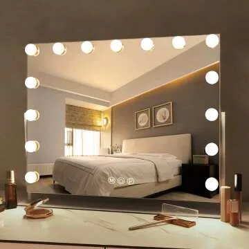 FENCHILIN Lighted Vanity Mirror with LED Bulbs