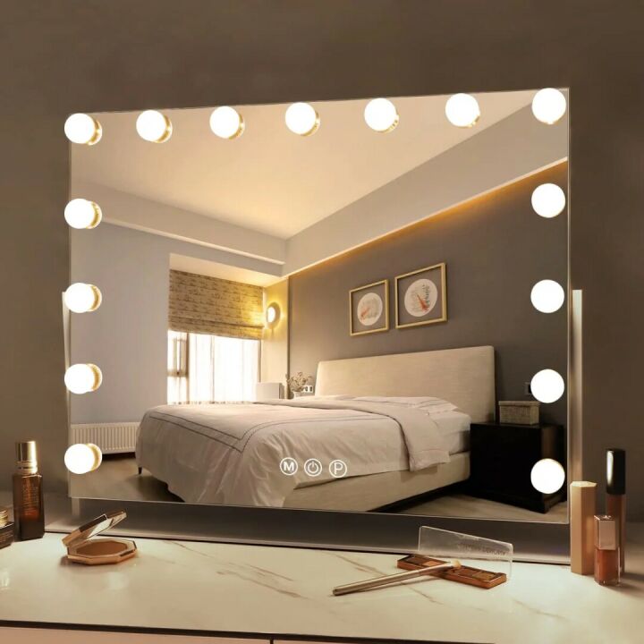FENCHILIN Lighted Vanity Mirror with LED Bulbs