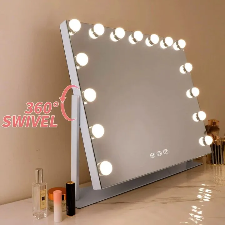 FENCHILIN Lighted Vanity Mirror with LED Bulbs