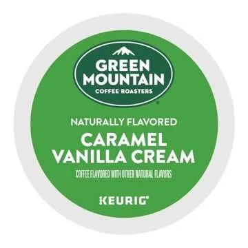 Green Mountain Coffee Roasters Caramel Vanilla Cream, Single-Serve Keurig K-Cup Pods, Flavored Light...