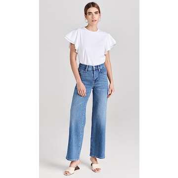FRAME Women's Le Slim Palazzo Jeans