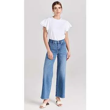 FRAME Women's Le Slim Palazzo Jeans