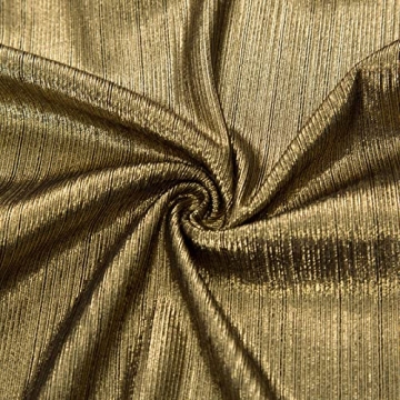 Comfort Polyester Stretchy Pockets Wide Leg Pants Trouser Size S Golden CL916-2