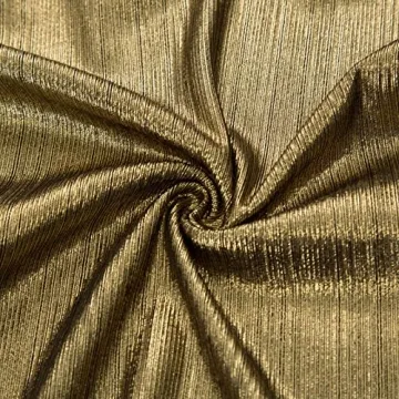 Comfort Polyester Stretchy Pockets Wide Leg Pants Trouser Size S Golden CL916-2