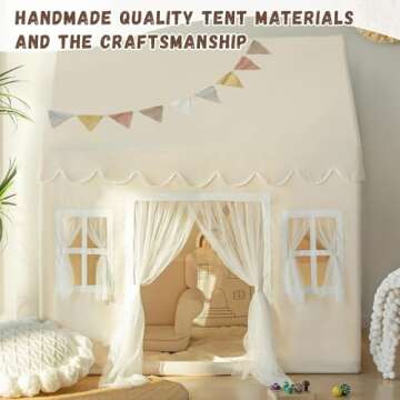 Kids Play Tent with Padded Mat for Indoor & Outdoor Fun
