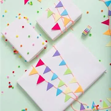 RUSPEPA White Kraft Paper Roll for Crafting and Wrapping