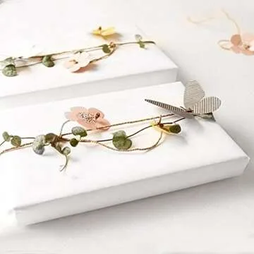 RUSPEPA White Kraft Paper Roll for Crafting and Wrapping