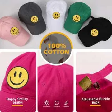 SONMONY Smiley Face Trucker Hat for Men and Women