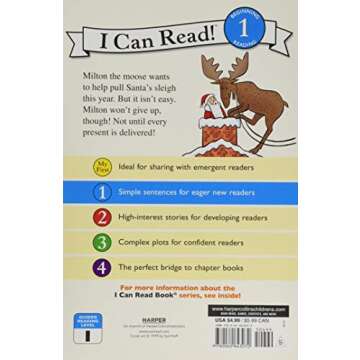 Santa's Moose: A Christmas Holiday Book for Kids (I Can Read Level 1)