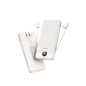VEGER 10000mAh Portable Charger with Built-in Cables