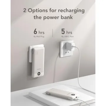 VEGER 10000mAh Portable Charger with Built-in Cables