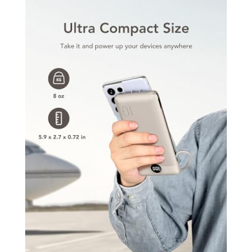 VEGER 10000mAh Portable Charger with Built-in Cables