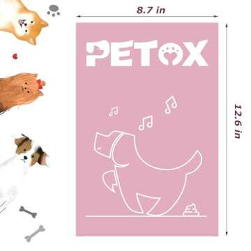 PETOX Dog Poop Bags Rolls for Puppy Outdoor Walking and Travel, Unscented, Thick Plastic and Leak-Proof Pets Poop Bags Refills, Large 9 x 13 Inches, 150 Count (10 Pink Refill Rolls, 15 Per Roll)