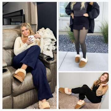 Stylish Stelle Plush Platform Slippers for Women