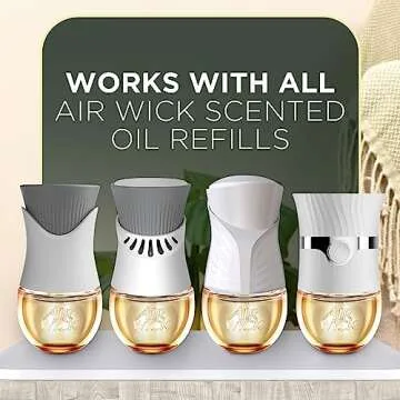Air Wick Advanced Plug In Scented Oil Warmer, Advanced Gadget, Home Air Freshener, White (Pack of 4, Gadget Only, Refills Sold Separately)