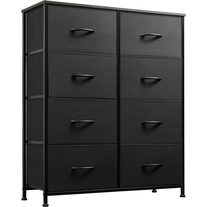 WLIVE Fabric Dresser with 8 Storage Drawers