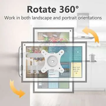 Laivli Wall Mount for Echo Show 15 (1st, 2nd Gen) & Monitors 13-27" - Stylish & Versatile Adjustable...