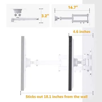 Laivli Wall Mount for Echo Show 15 - Adjustable Design